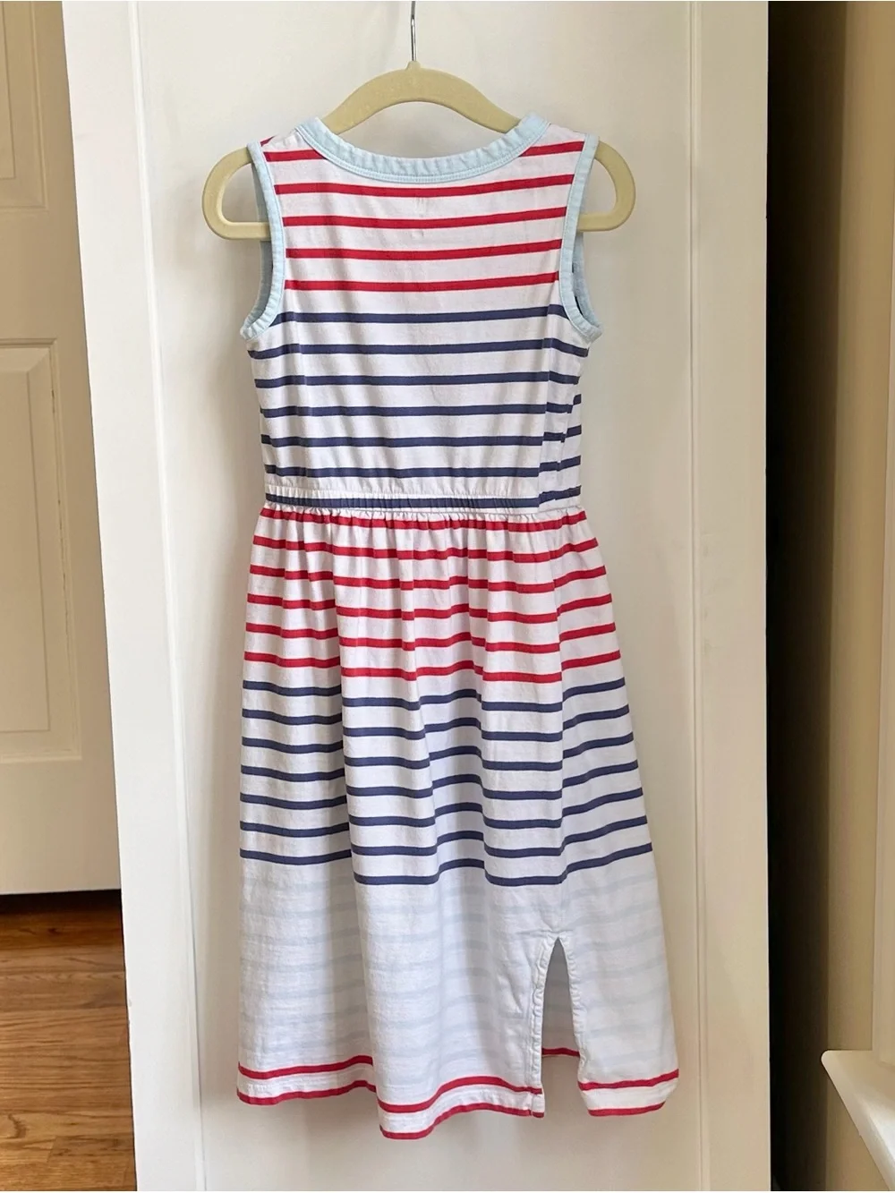 GAP Girls' Size XS Sleeveless Striped Dress in Red Navy Light Blue